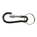 6 cm Long Black Aluminum Alloy Screw Locking Split Ring Keyring Carabiner H Y8R4