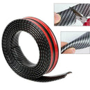 3CMx1M Car Carbon Fiber Rubber Edge Guard Strip Door Sill Protector Pretty H0P4