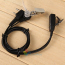 2 Pin PTT MIC Covert Acoustic In-ear Earpiece Headset for Radio Kenwood Baofeng#