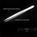 4Pcs/Set Precision Tweezers Stainless Steel Thick Electronics Forceps Eyebr