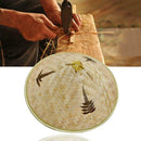 Chinese Oriental Vietnamese Straw Bamboo Sun Hat Farmer Fishing best Hat Ri V4Y7