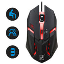 4000DPI Optical Wired Gaming Mouse Professional Colorful Backlight Gamer Mice bs