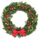 131PC Simulated Pine Cone Red Fruit Spruce Pine DIY Thanksgiving Wreath Material