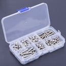 170Pcs M4 Stainless Steel Hex Drive Button Head Socket Cap Bolts Screws Nut U8T2