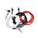 Right Angle Stereo 3.5mm Male to Male Audio AUX Earphone Extension Cable  JR