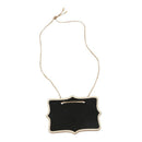 12pcs/lot Hemp Rope Hanging Rectangle Chalkboards Mini Chalk Writing Materi D2C9