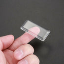 New rectangle crystal clear flat glass rectangular cabochons, 48*24*7mm 8 p