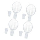 4x Transparent Fish Tank Lily Pipe