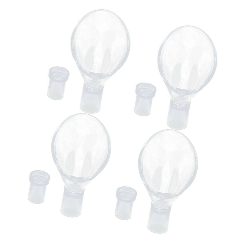 4x Transparent Fish Tank Lily Pipe