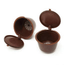 6 cups/set Coffee Plastic Capsule Refillable Capsule Reusable Compatible fo