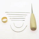 12Pc Sewing Needles Hand Repair Tool Kit For Upholstery Carpet Leather Craft
