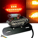Universal Motorcycle Bike LED Stop Brake License Plate Rear Tail Light Smoke   Z