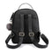 Teenagers Backpack PU Leather Shoulder Bag School Bags Girls Cat Square Satc #s