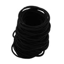 120 Pcs Black Hair Elastic for Thick and Curly No Metal Hair Ties Value Pac