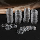 100pc Capsules Plastic Case Coin Holders Storage Collector Box Supplies 16mm Dia