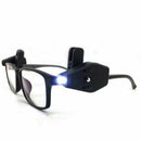 4x Mini LED Flashlight Glasses Adjustable Clip Reading Light Universal