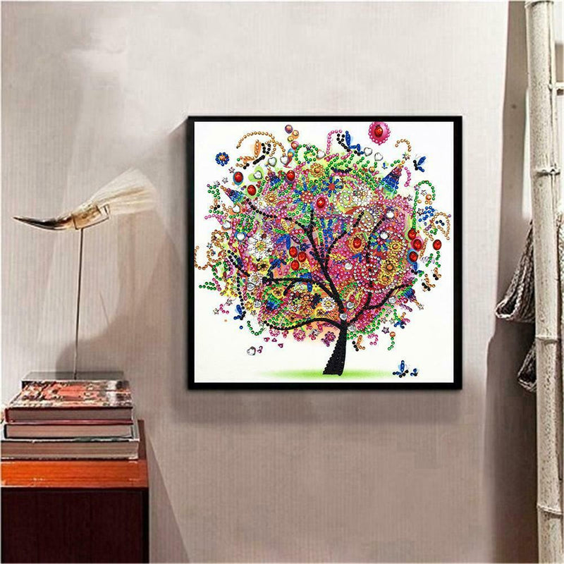 5D DIY Special Shaped Diamond Painting Tree Cross Stitch Mosaic Craft Kits