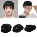 3Pcs Chef Hat Restaurant Kitchen Working Catering Elastic Cap Black