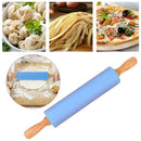 30cm Non-Stick Silicone Rolling Pin Pastry Baking Decorating Dough Tool E8J3
