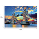 75 X 50cm 1000 Pieces Paper Jigsaw Puzzles Tower Bridge Assembling Picture