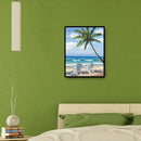 DIY Full Square Drill Cross Stitch Relaxing Beach Mosaic Diamond Painting