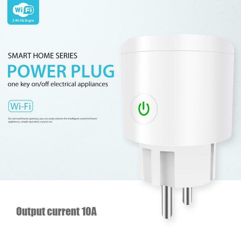 EU Plug WiFi Socket Smart Phone Timing Outlet Switch Remote Control (16A) A