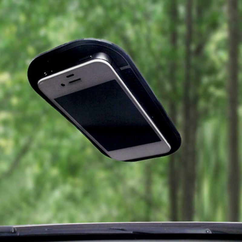 Car Dashboard Sticky Pad Anti Slip Cell Phone Key Holder Mat Black/White