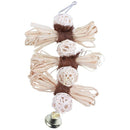 Pet Parrot Conure Cockatiel Parakeet Budgie Bird Chew Bites Swing Cages ToysR7M6