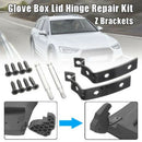 New Glove Box Lid Hinge Snapped Repair Fix Kit Brackets For AUDI A3 A4 S4 B6 B7