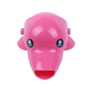 Animal Baby Kid Water Tap Faucet Extender Washing Hands, Pink Dolphin