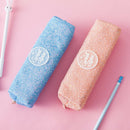 Shining Pencil Case Glitter Color Sequin School Supplies Students Stationer
