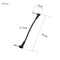 Pack of 6 Electric Guitar Patch Cables Right Angle 6.35mm Jack for Effect Pedals