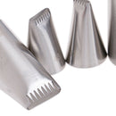 5pcs Basket Weave Tips Icing Piping Nozzle Stainless Steel Writing Tube Nozzle
