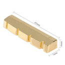 Slotted Brass Metal String Nut for 4-String Electric Bass Guitar Accessories