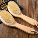 Body Natural Bristle Dry Skin Exfoliation Brush Massager Bath Shower-Scrubber  Z