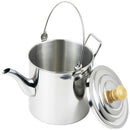 Portable 2000Ml Outdoor Kettle Camping Hiking Stainless Steel Teapot Kettle