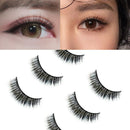 3Pairs Natural Sparse Cross Eye Lashes Extension Makeup Long False Eye CZV