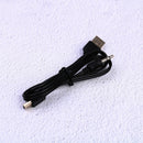 2X USB2.0 Mini B Male to A Male+ 3.5mm Audio Adapter AUX Charger Y Cable Blac Ew