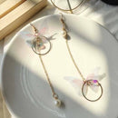 Summer Asymmetric Butterfly Alloy Earrings Long Paragraph Wing Earrings Jewelry