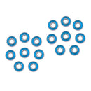16Pcs 608RS Abec 9 Skateboard Bearing 8x22x7mm for Longboard Inline Blue