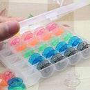 25X Sewing Machine Empty Bobbin Case in Storage Box for  Brother Singer. LJ