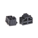 10Pcs Black Ethernet Hub Port RJ45 Anti Dust Cover Cap Protector Plug 3C