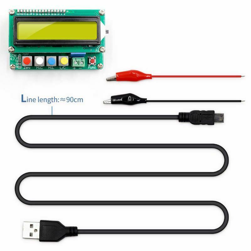 Digital LCD Capacitance meter inductance table TESTER LC Meter Frequency 1p C5H1