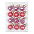 12pcs 2cm Christmas Tree Ball Bauble Hanging Ball Ornament (Pink+Red)