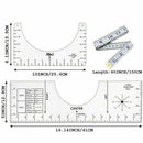 3pcs Acrylic T-Shirt Guide Ruler Vinyl Rulers Alignment Sewing Ruler Tool New