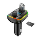T829 18W Wireless Handsfree Car Bluetooth Adapter PD Charger FM MP3 Audio Player