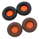 Headphone Ear Pads Cushions Replacement For Skullcandy Hesh, Brown+Orange