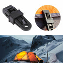 Outdoor Awning Tarp Tent Tighten Clip Clamp Tools with D-Shape Buckle Carabiner
