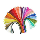 18pcs Colorful Nylon Invisible Coil Zippers Closed End Garment Accessories