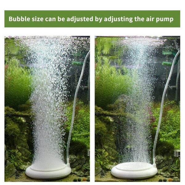 Aquarium Air Stone Kit, Fish Tank Bubbler, Nano Furnace Flue Round Air Ston B8B9